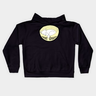 cat sweet dreams Kids Hoodie